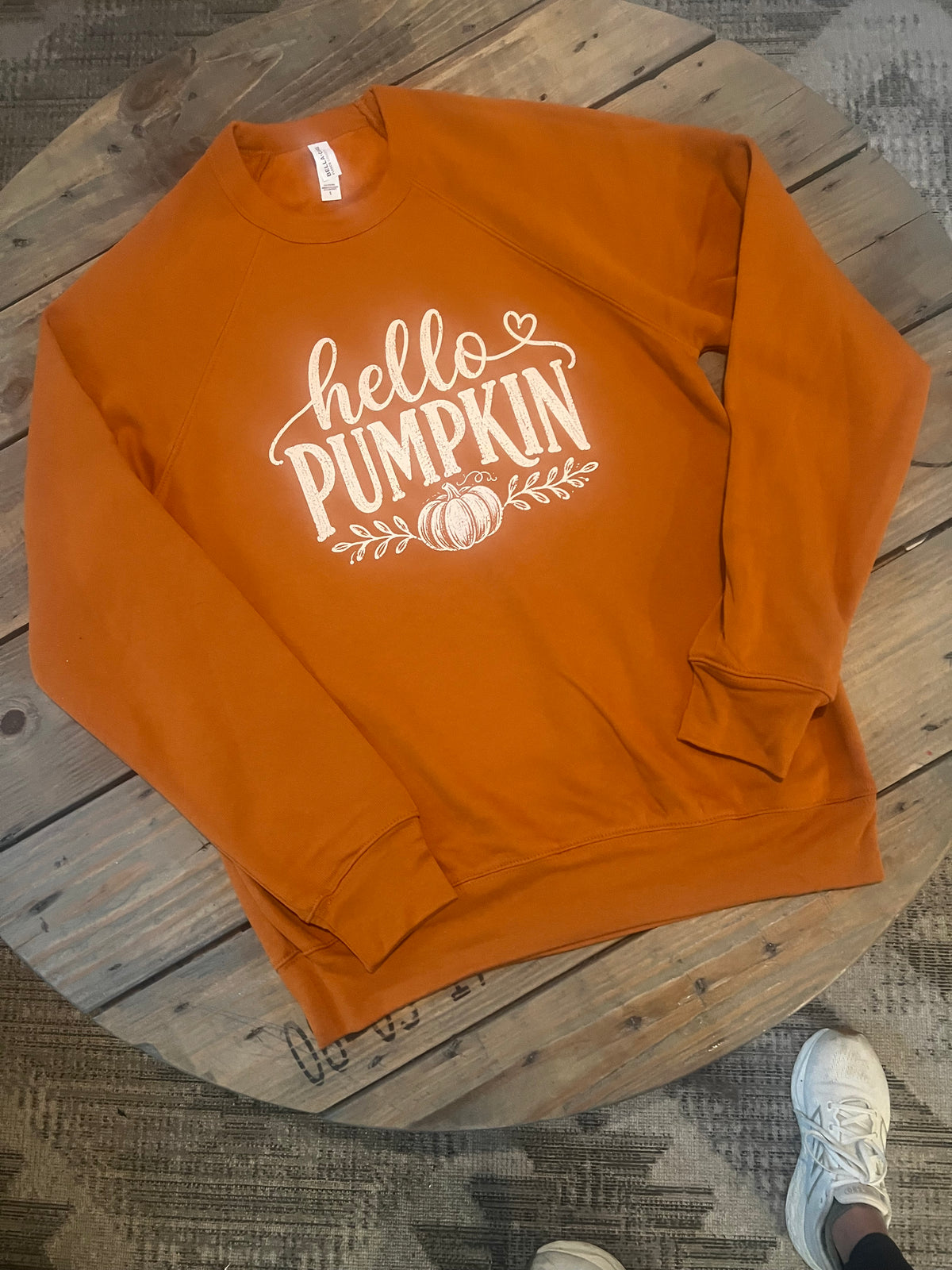 Hello Pumpkin Womans Cozy Sweatshirt